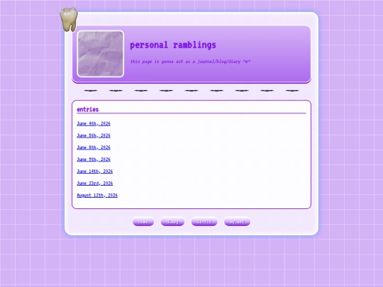 diary screenshot