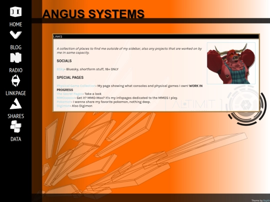 links screenshot