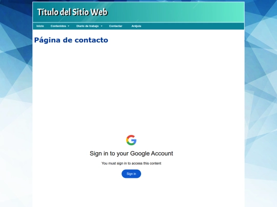 menu/contactar screenshot