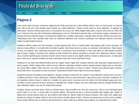 menu/pagina3 screenshot