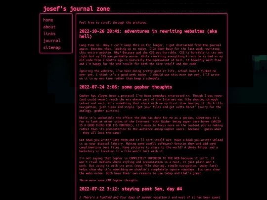 journal screenshot