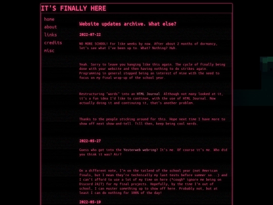 updates screenshot