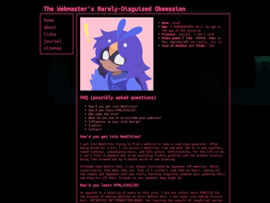 webmaster screenshot