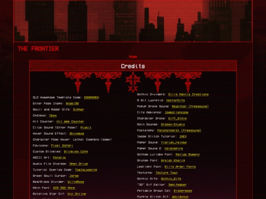 credits screenshot