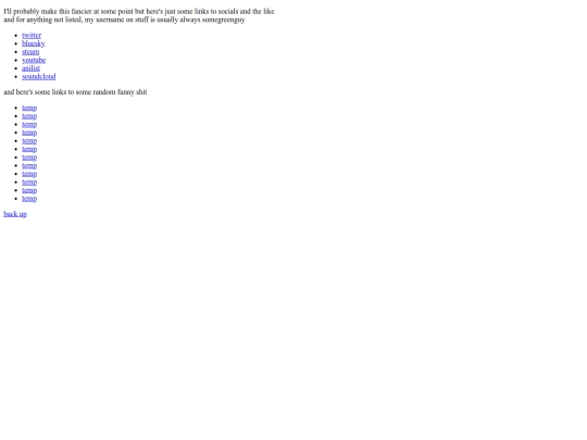 links screenshot