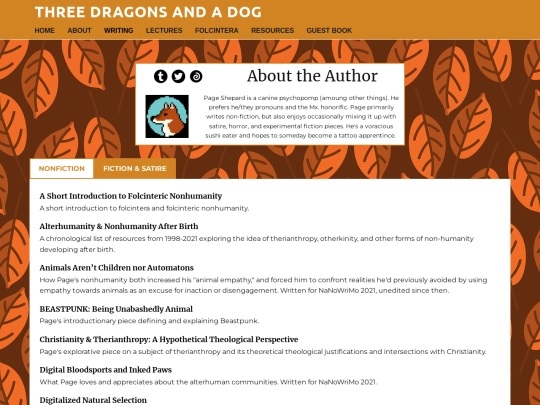 Writings-By-Author/Page screenshot