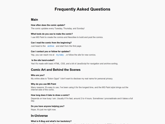faq screenshot