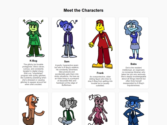 thecharacters screenshot