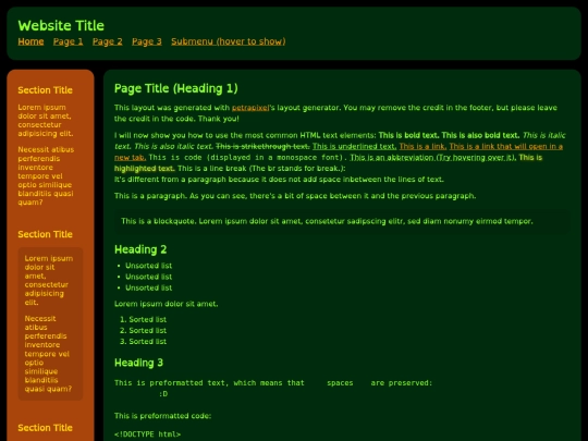 index screenshot