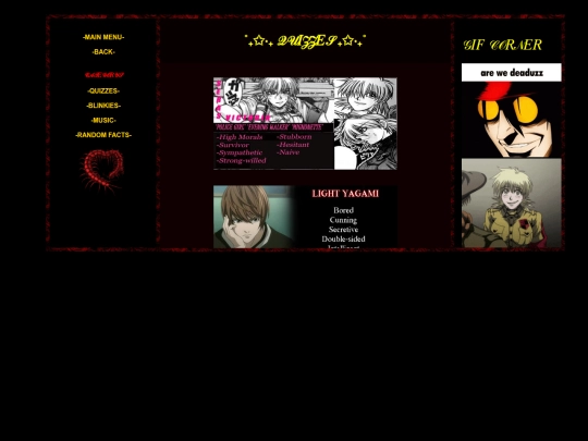 quizzes-page screenshot