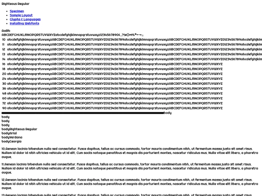 elements/googlefonts/righteous-demo screenshot