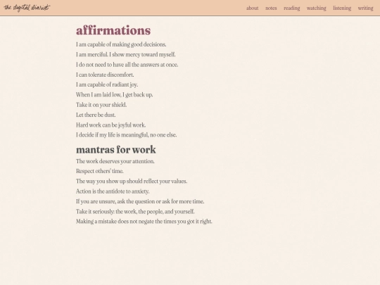 life/affirmations screenshot