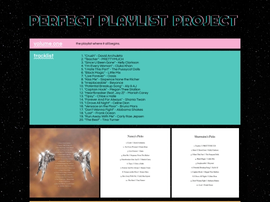 perfectplaylistproject/volume-one screenshot