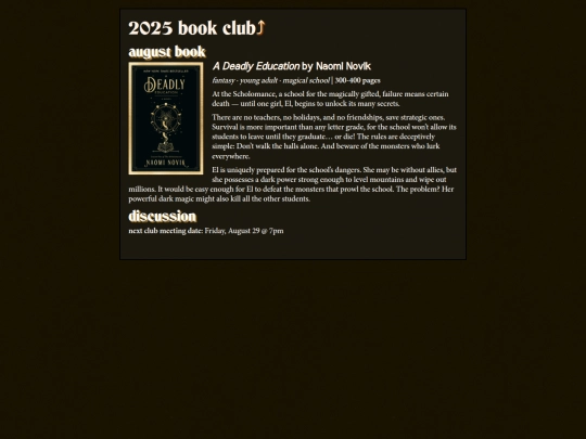 reading/bookclub/2025/adeadlyeducation screenshot