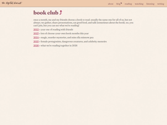 reading/bookclub screenshot