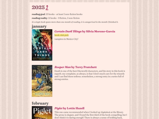 reading/journal/2025 screenshot