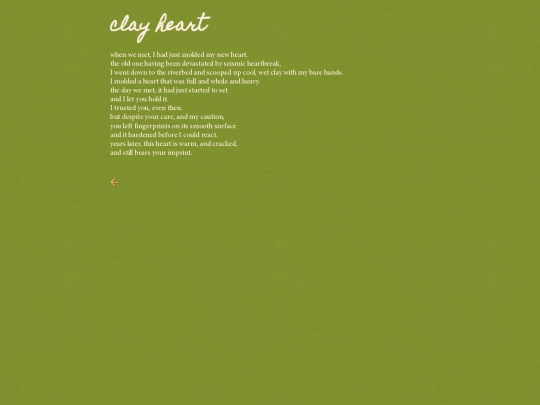 writing/poetry/clayheart screenshot