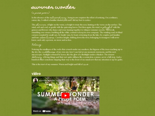 writing/poetry/summerwonder screenshot