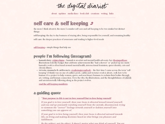 writing/selfkeeping screenshot