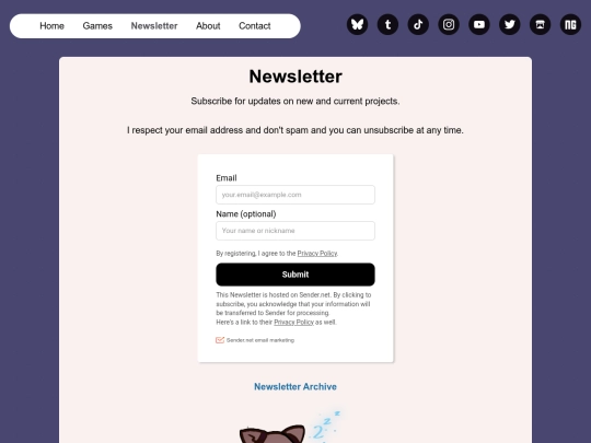newsletter/newsletter screenshot