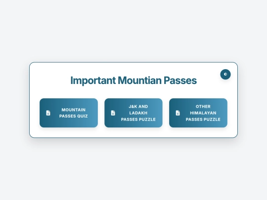 UPSC Memory Quiz/MountainPassesLander screenshot