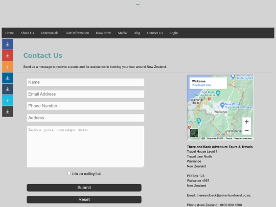 Contact us screenshot