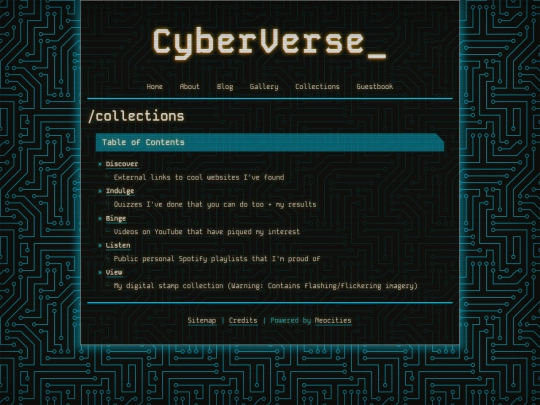 collections screenshot