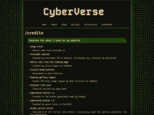 credits screenshot