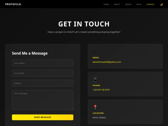 contact screenshot