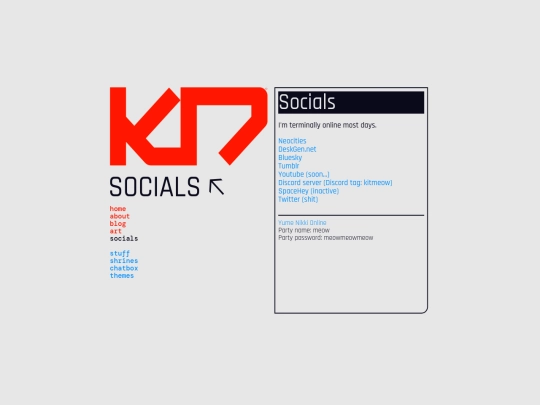 socials screenshot