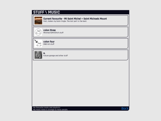 stuff/music screenshot