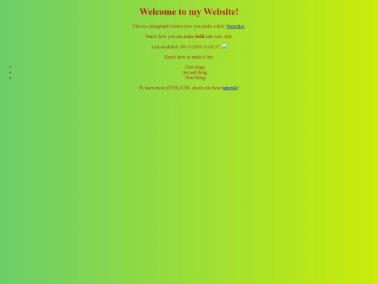 test screenshot