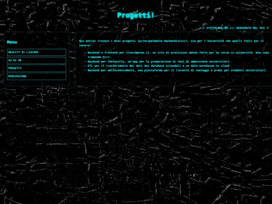 projects screenshot