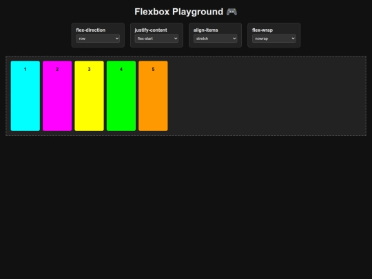 flexbox screenshot