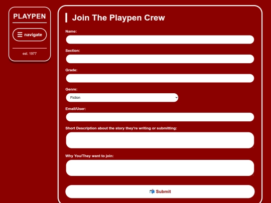 signup screenshot