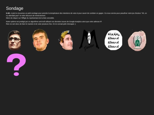 sondage screenshot