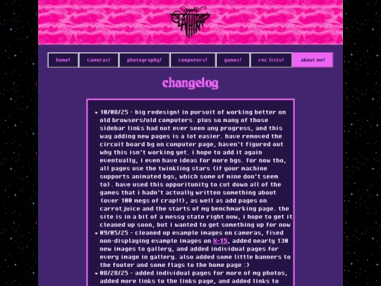 changelog screenshot