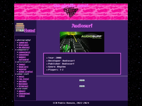 console/winxp/audiosurf screenshot