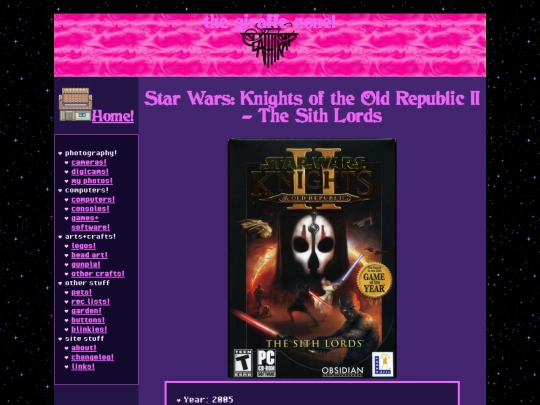 console/winxp/swkotor2 screenshot