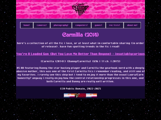 reclists/fanfic/carm2014 screenshot