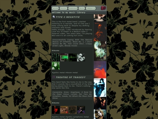 musicpage.alt screenshot