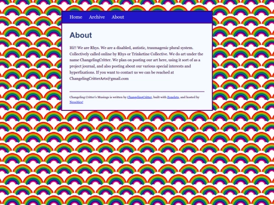blog/about screenshot