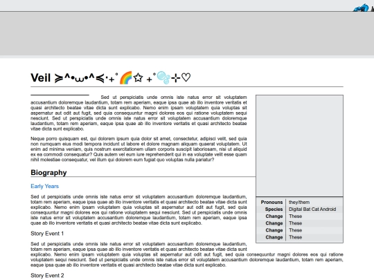 oc wiki/Character Veil screenshot