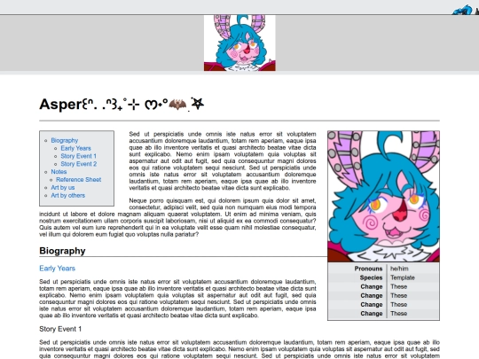 oc wiki/character Asper screenshot