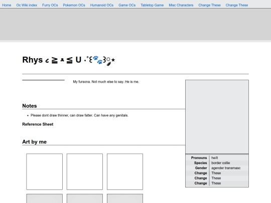 oc wiki/character Rhys screenshot