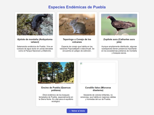 especies screenshot