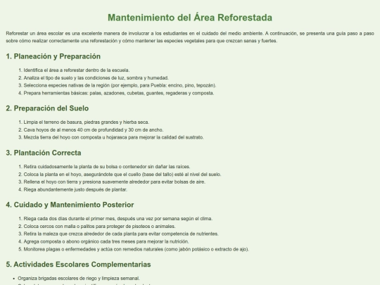 mantenimiento screenshot