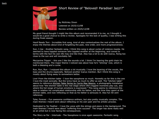 pages/reviews/album_reviews/beloved-paradise-jazz screenshot