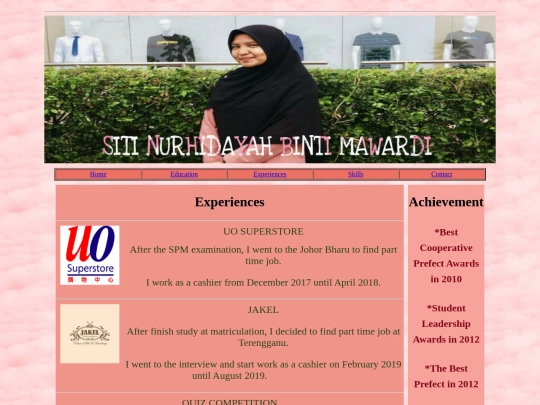 experiences screenshot
