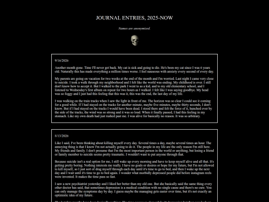 diary screenshot